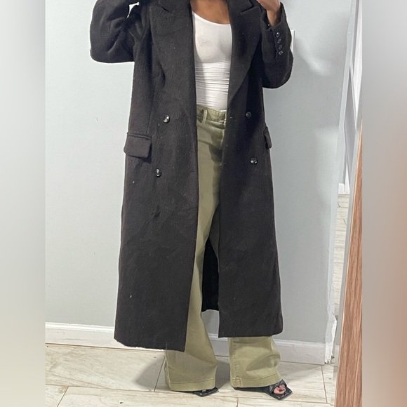 Astr the label long brown coat - Picture 3 of 9